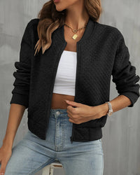 Women's Quilted Bomber Jacket