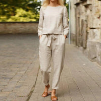 Women's Relaxed-Fit Trousers Set