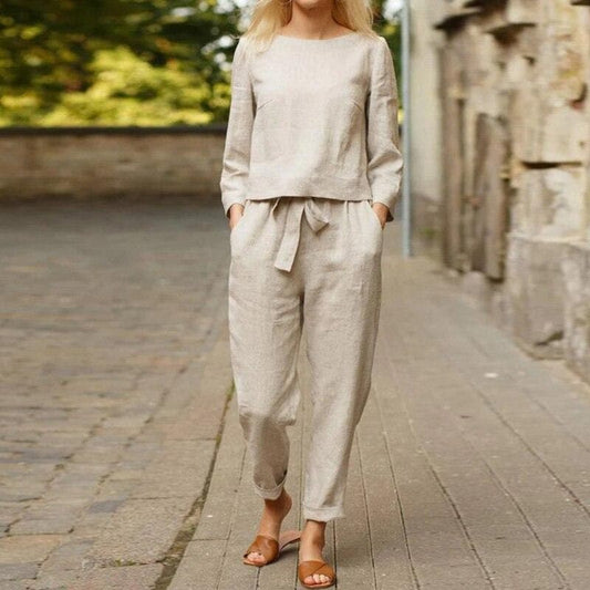 Women's Relaxed-Fit Trousers Set