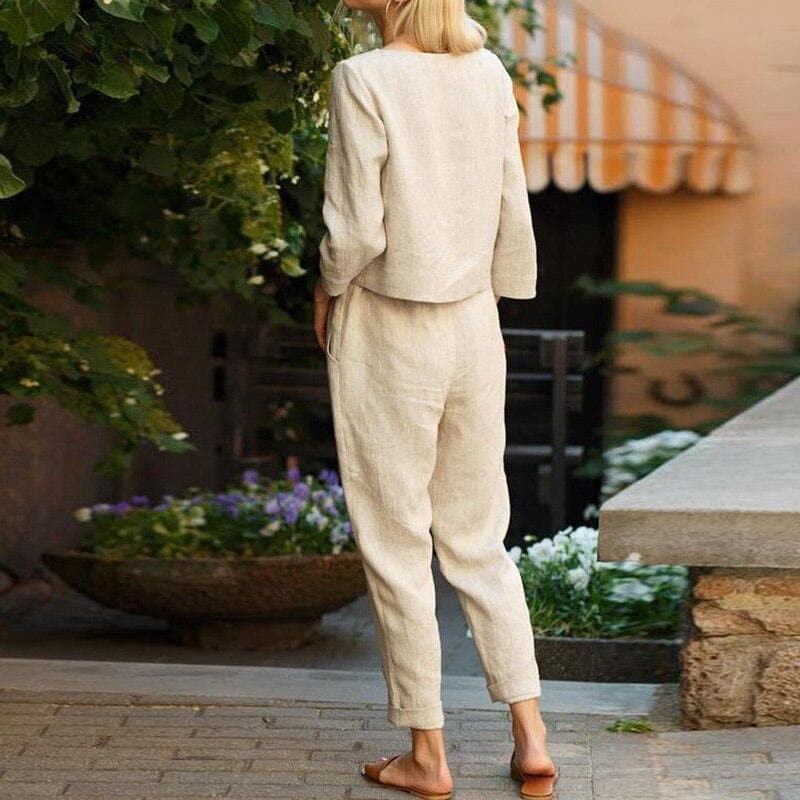 Women's Relaxed-Fit Trousers Set