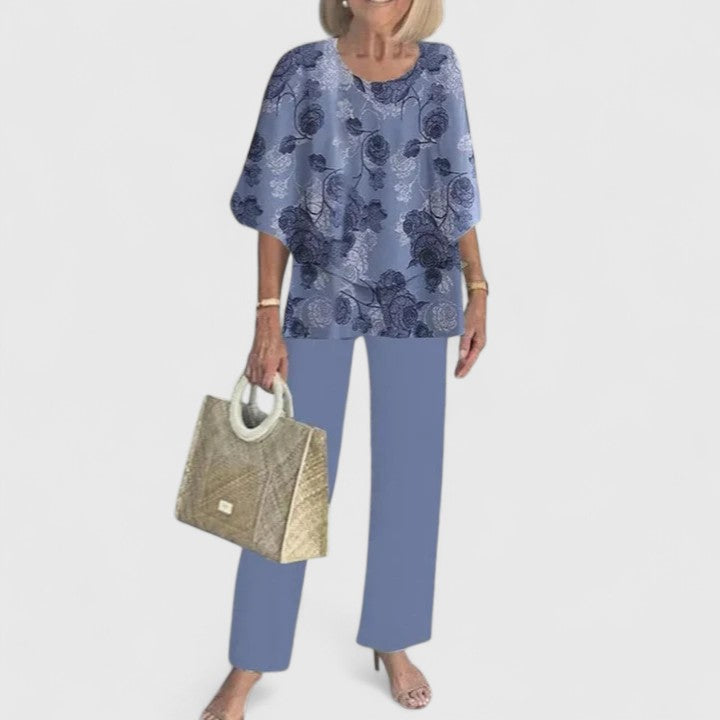 Women's Relaxed Fit Two-Piece Pant Set