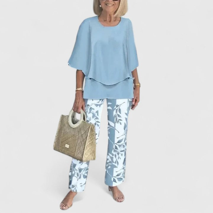 Women's Relaxed Fit Two-Piece Pant Set