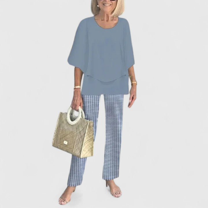 Women's Relaxed Fit Two-Piece Pant Set