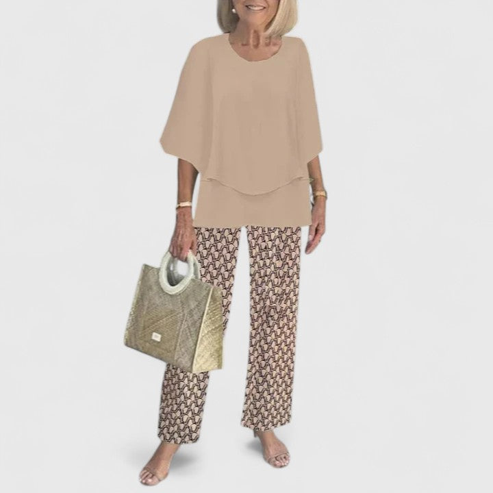 Women's Relaxed Fit Two-Piece Pant Set