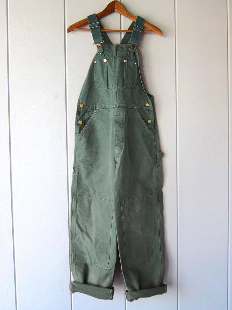 Women's Retro Style Overalls with Adjustable Straps