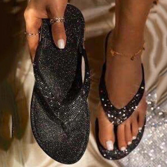 Women's Rhinestone Beach Flip-Flops