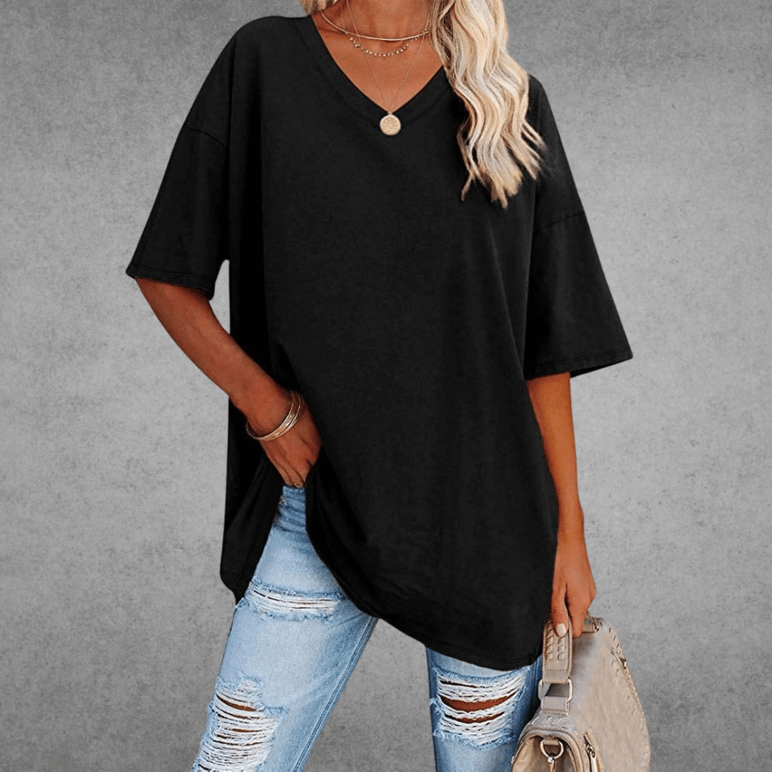 Women's Round Neck 3/4 Sleeve T-Shirt