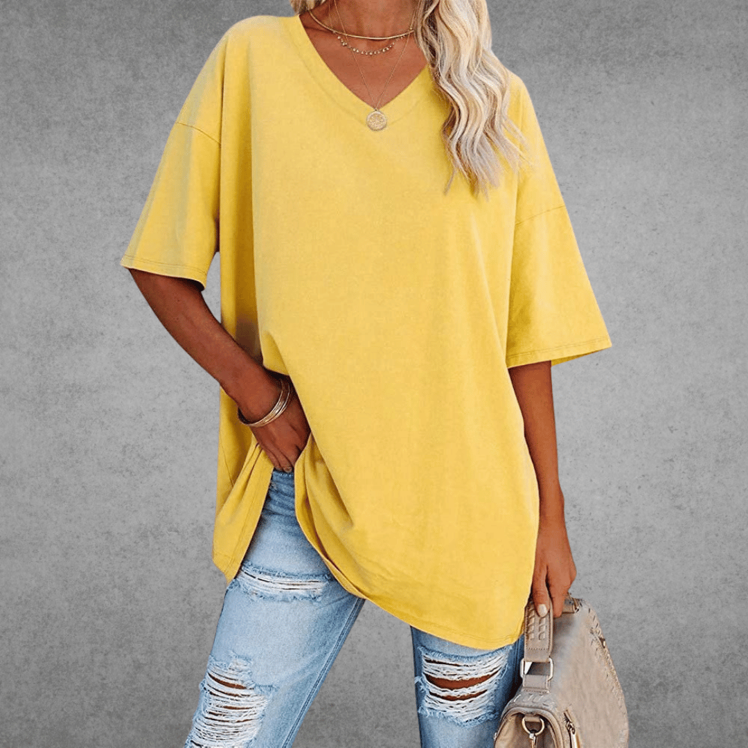 Women's Round Neck 3/4 Sleeve T-Shirt
