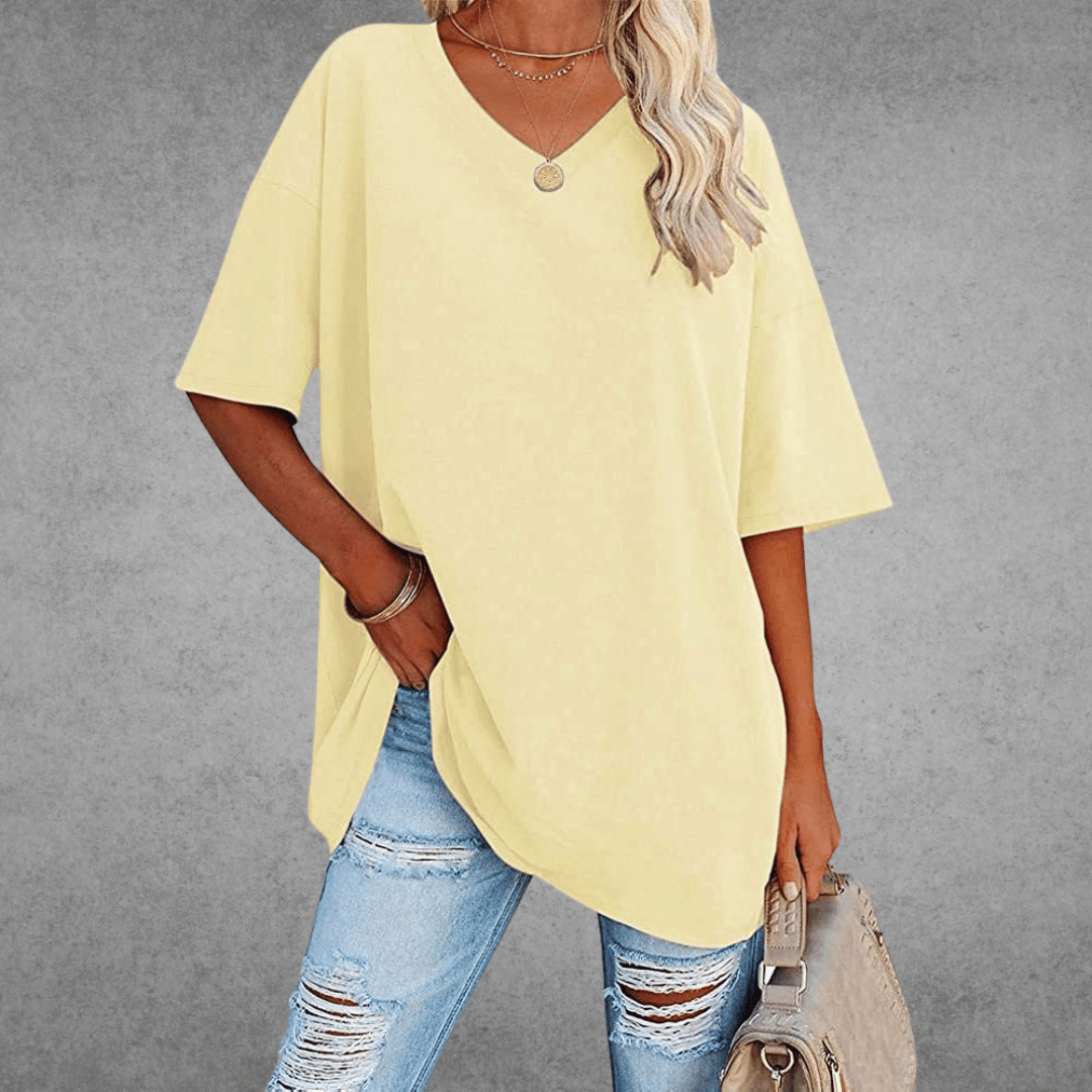 Women's Round Neck 3/4 Sleeve T-Shirt