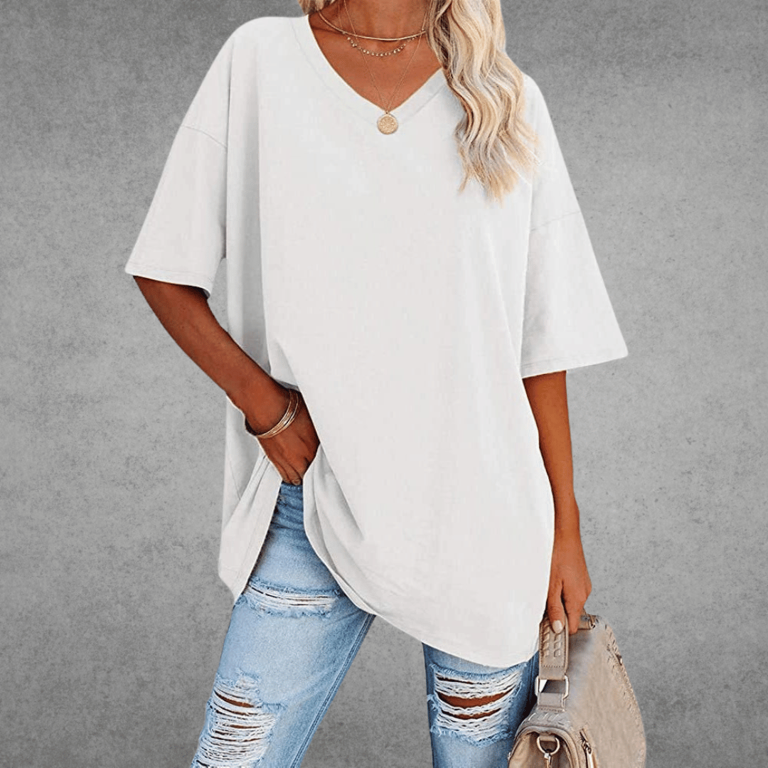 Women's Round Neck 3/4 Sleeve T-Shirt