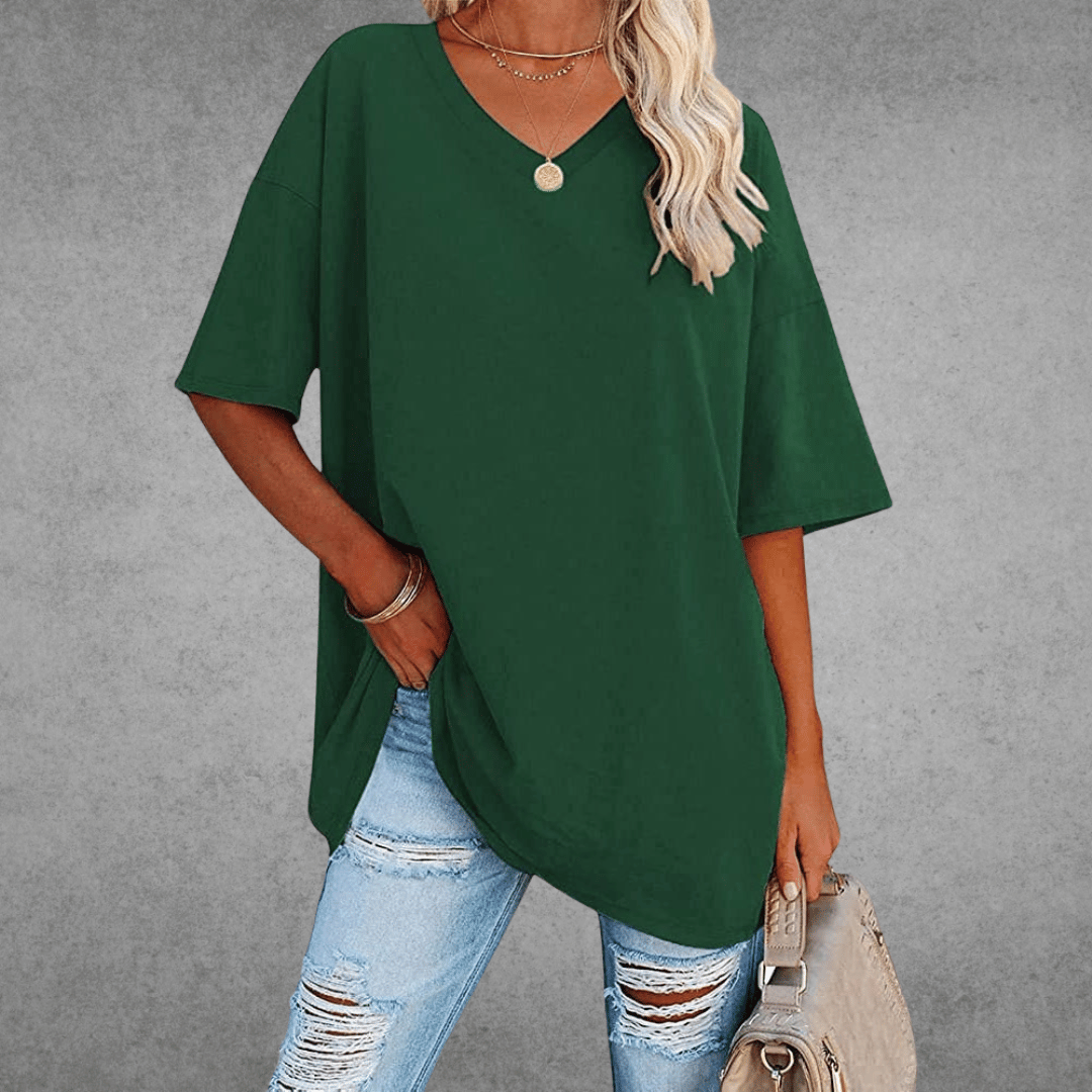 Women's Round Neck 3/4 Sleeve T-Shirt