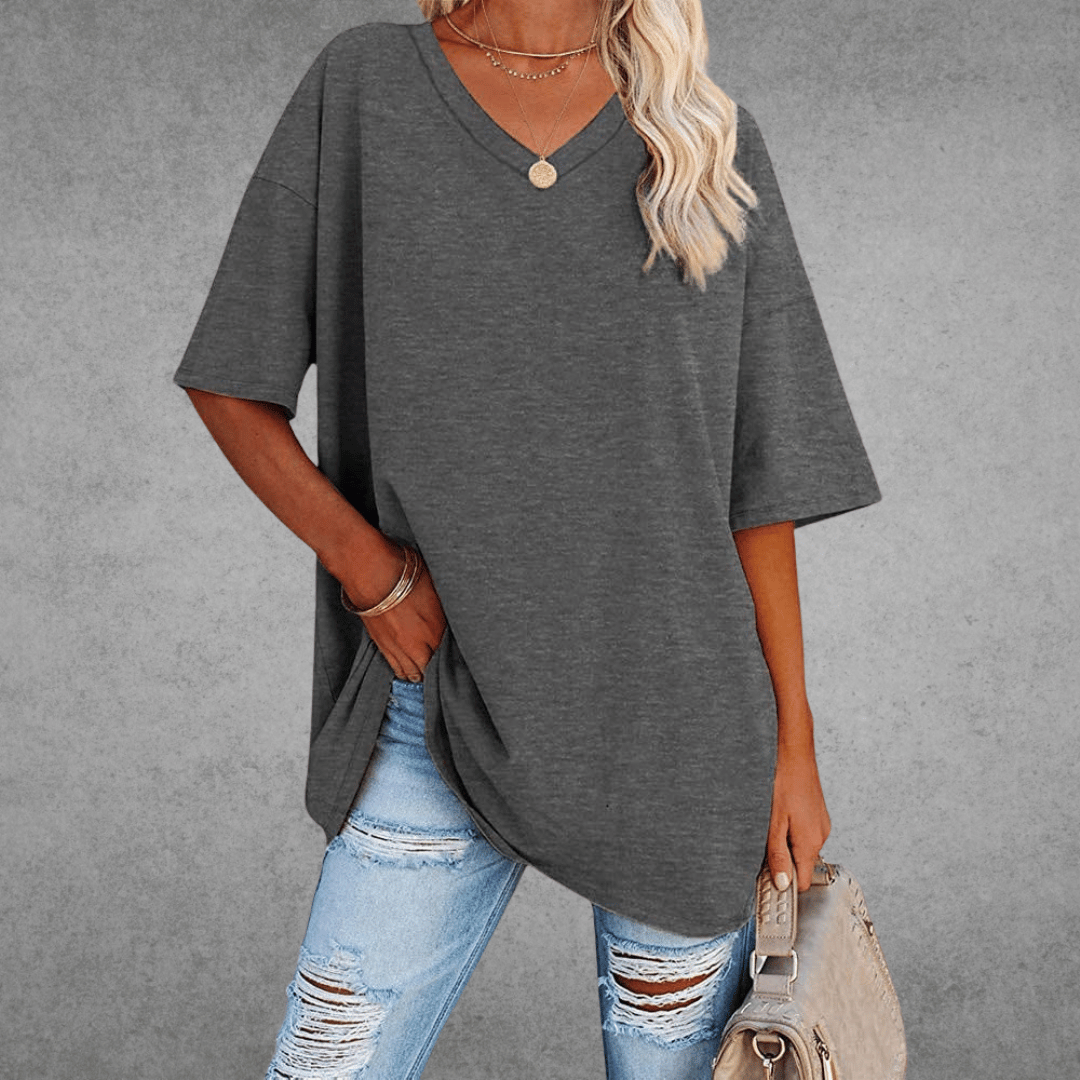 Women's Round Neck 3/4 Sleeve T-Shirt