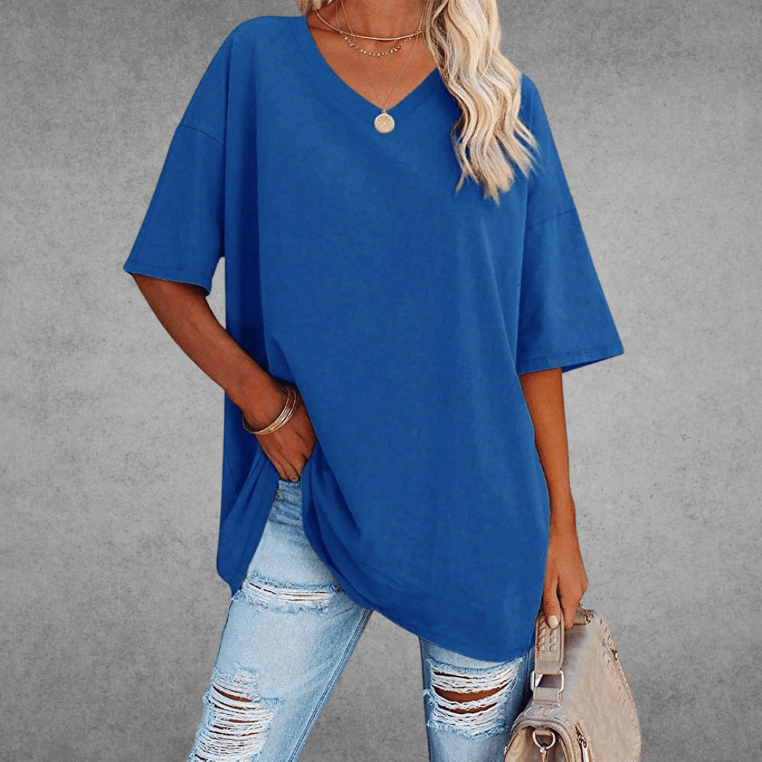 Women's Round Neck 3/4 Sleeve T-Shirt