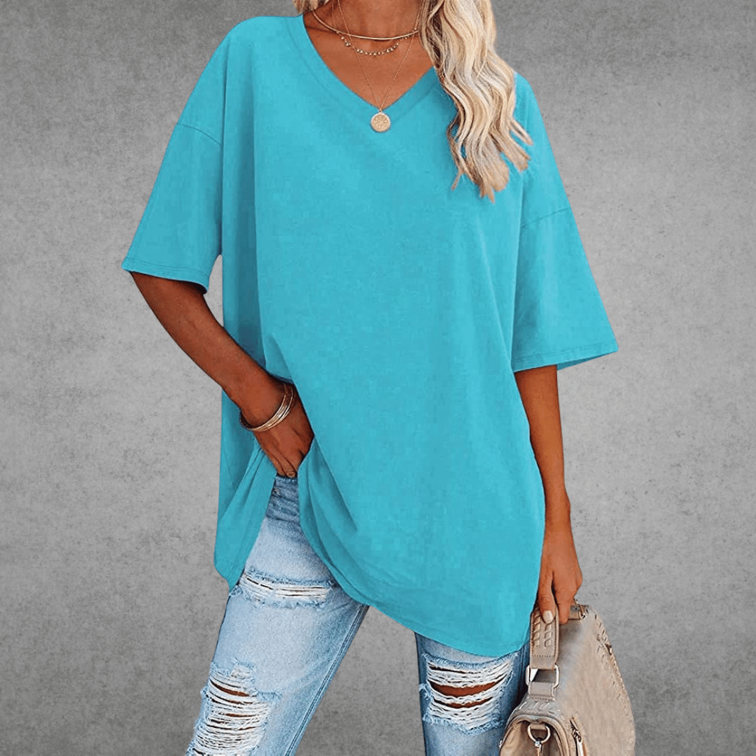 Women's Round Neck 3/4 Sleeve T-Shirt
