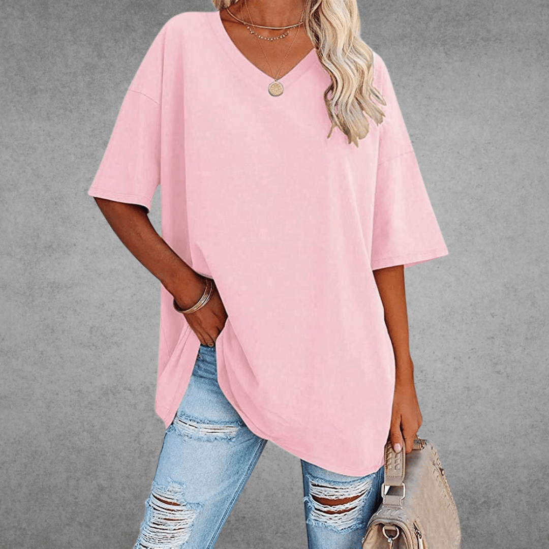 Women's Round Neck 3/4 Sleeve T-Shirt