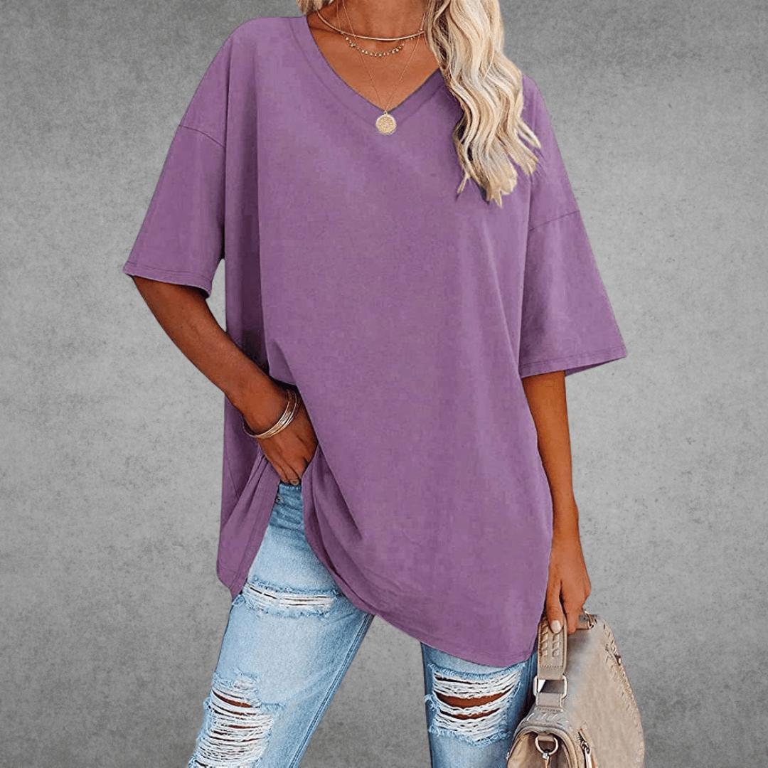 Women's Round Neck 3/4 Sleeve T-Shirt