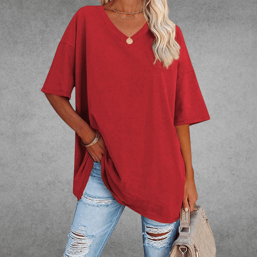 Women's Round Neck 3/4 Sleeve T-Shirt