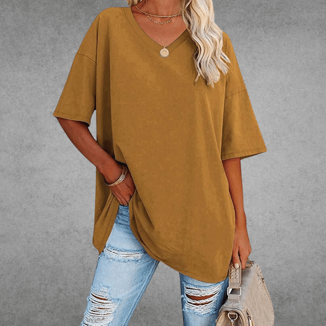 Women's Round Neck 3/4 Sleeve T-Shirt