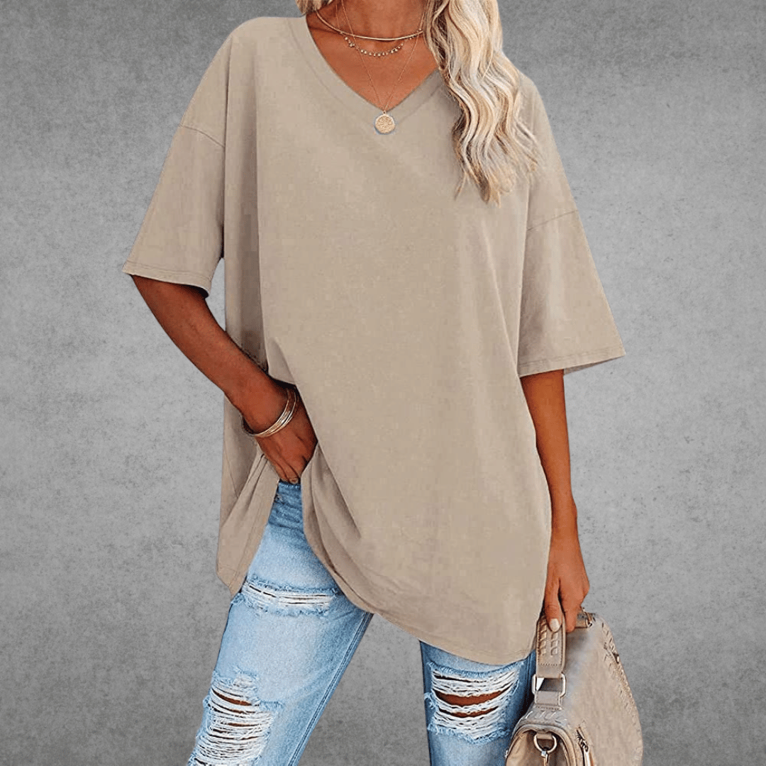 Women's Round Neck 3/4 Sleeve T-Shirt
