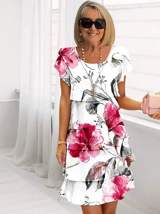 Women's Ruffle Summer Mini Dress