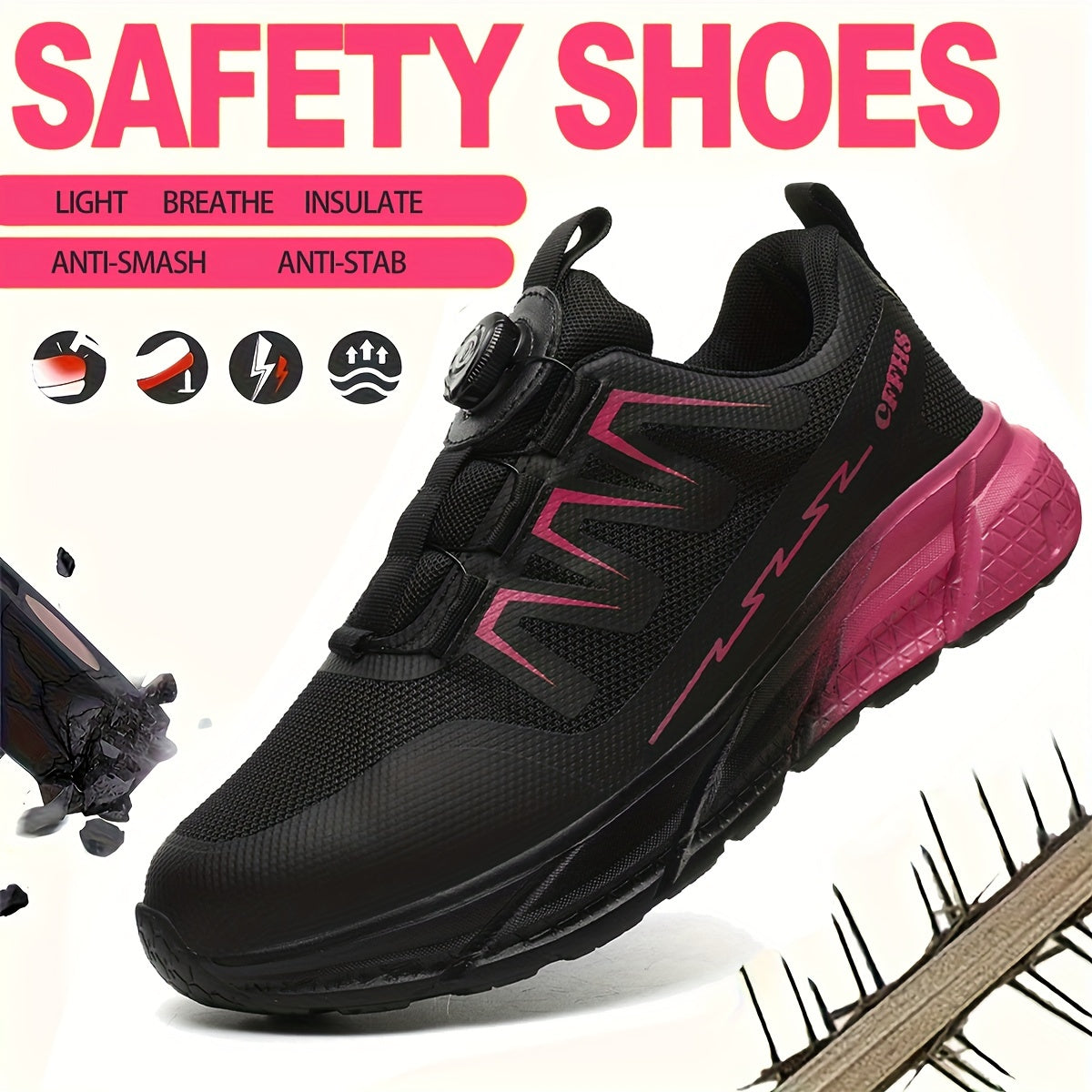 Women's Safety Work Shoes – Lightweight and Protective