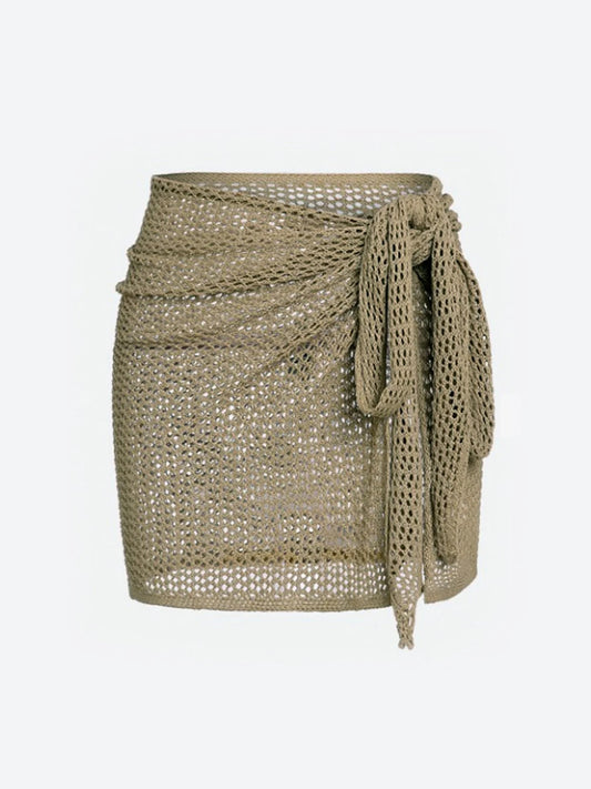 Women's Sheer Knit Beach Cover-Up Skirt