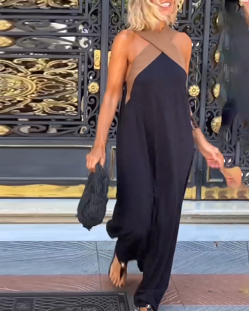 Women's Sleeveless A-Line Maxi Dress
