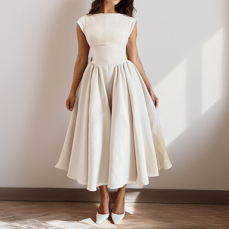 Women's Sleeveless A-Line Midi Dress