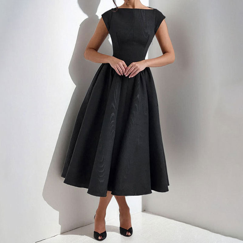 Women's Sleeveless A-Line Midi Dress