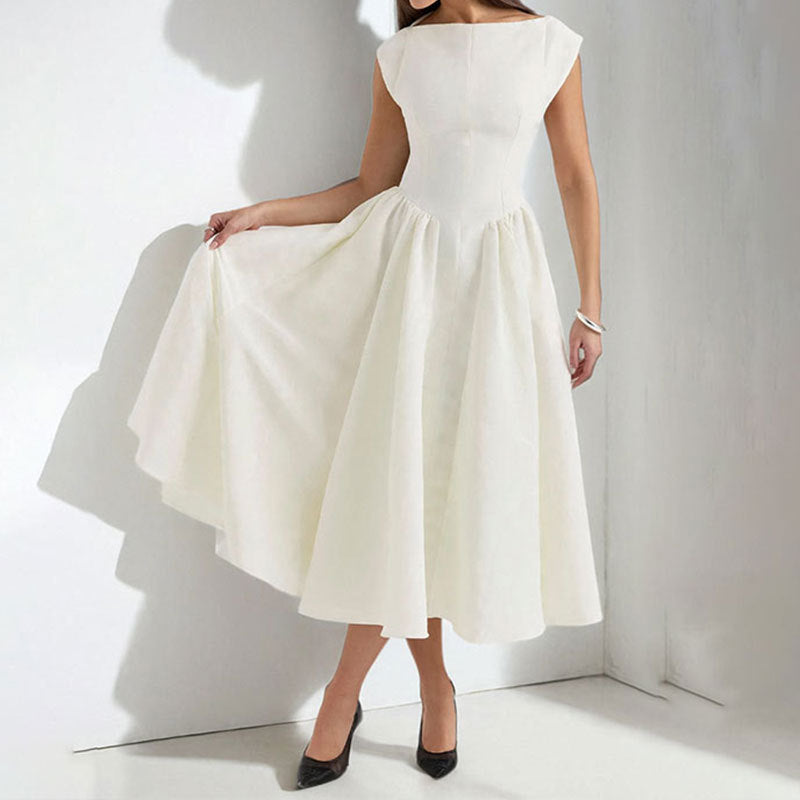 Women's Sleeveless A-Line Midi Dress