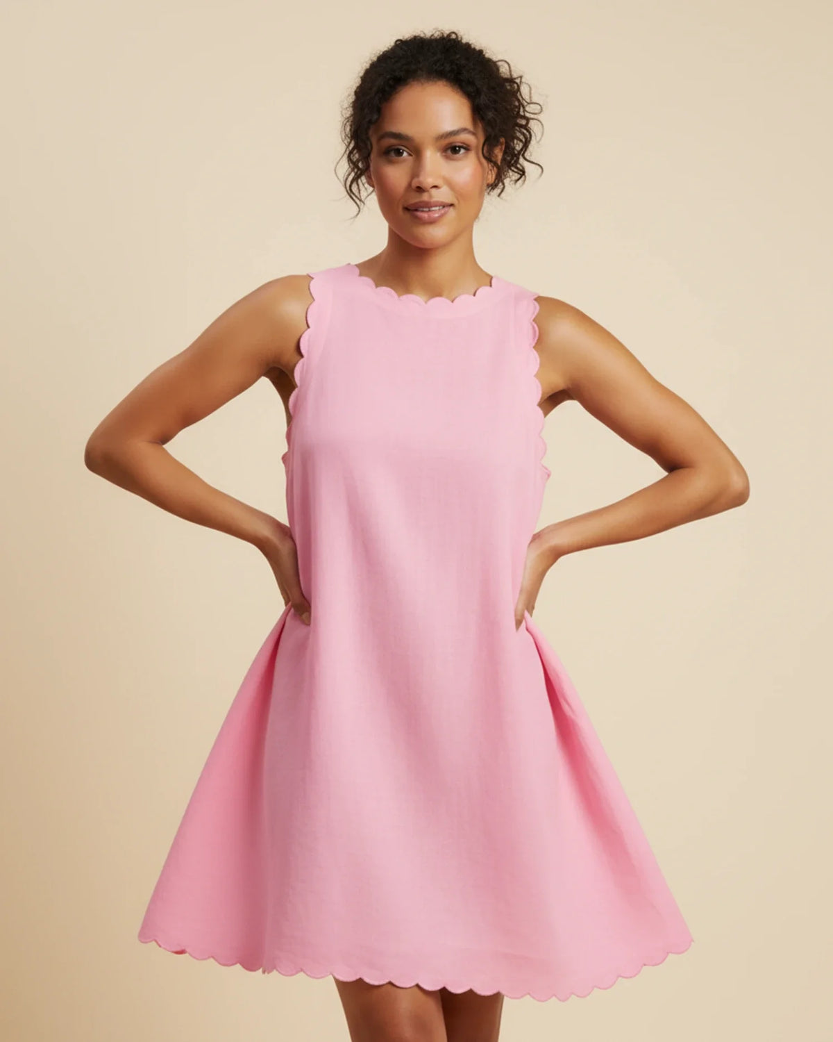 Women's Sleeveless A-Line Mini Dress