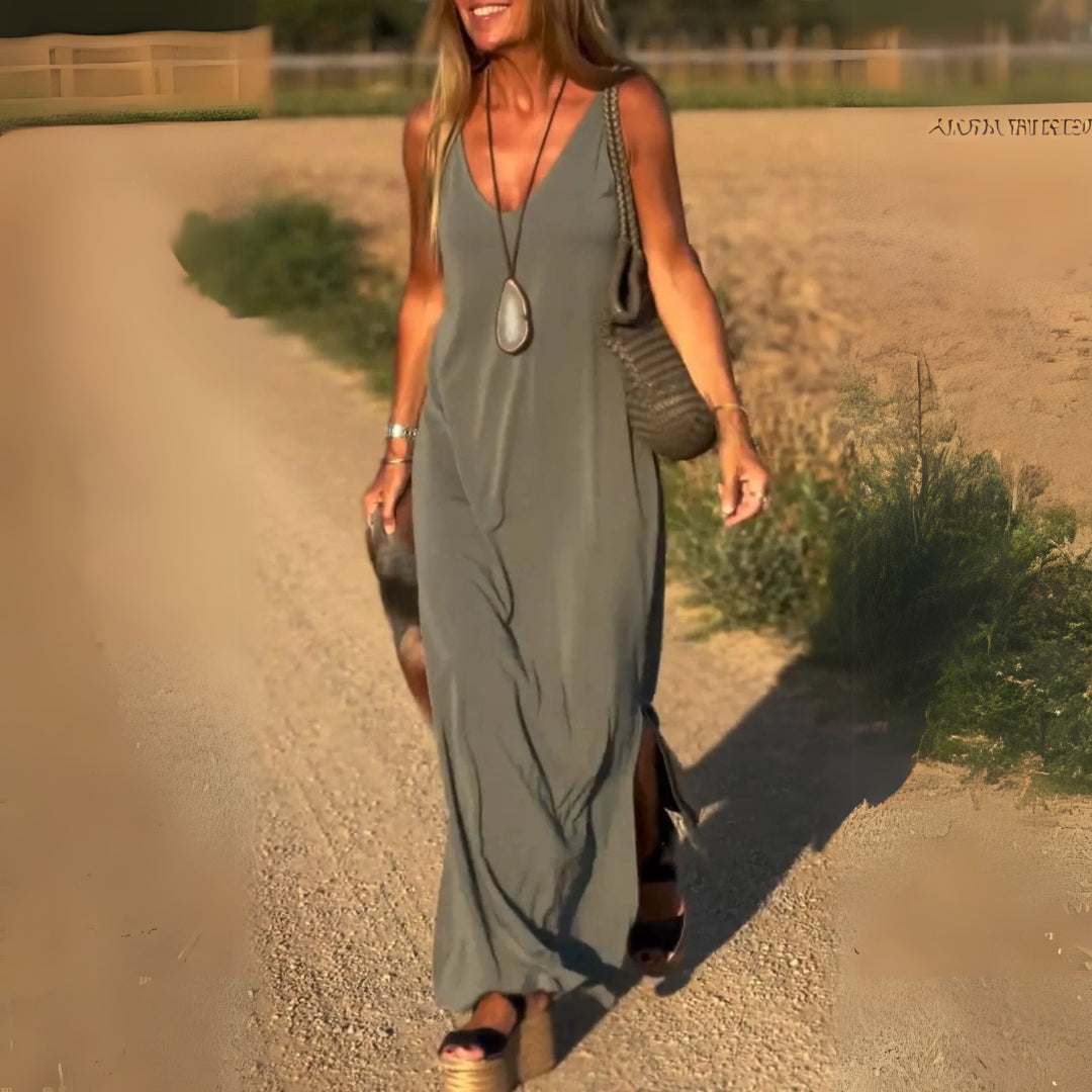 Women's Sleeveless Maxi Dress