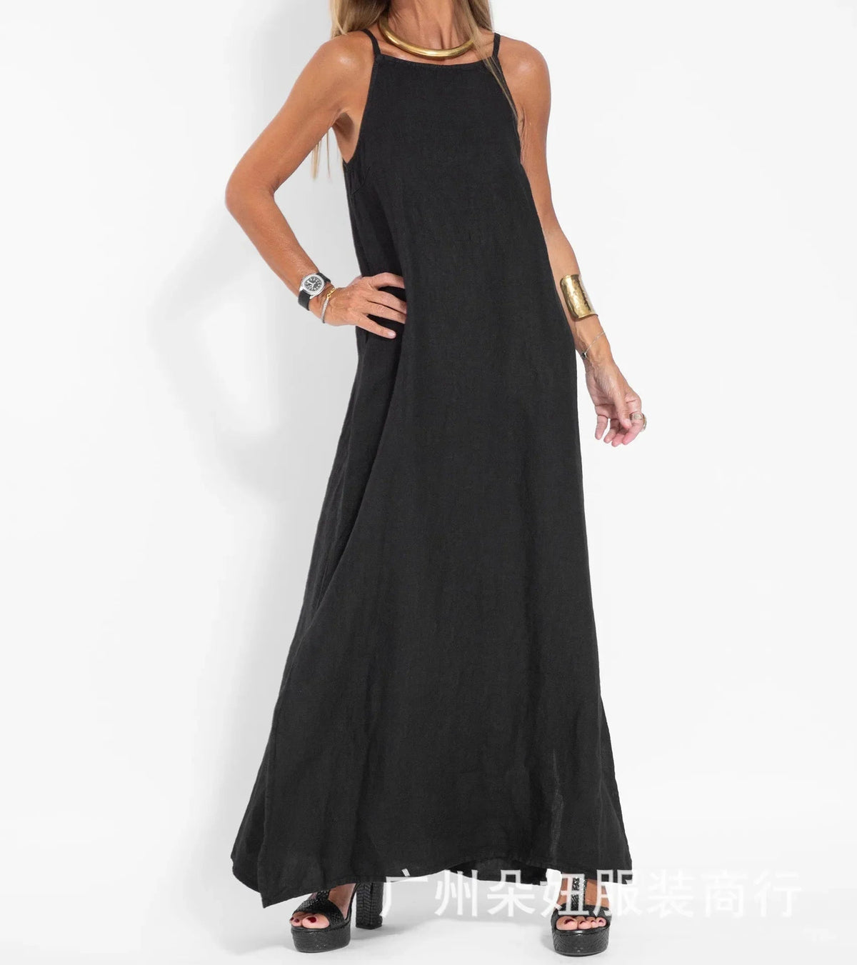 Women's Sleeveless Maxi Dress