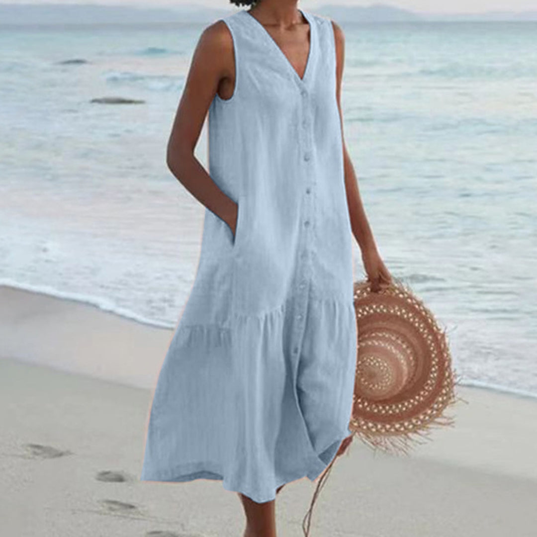 Women's Sleeveless Midi Dress
