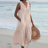 Women's Sleeveless Midi Dress