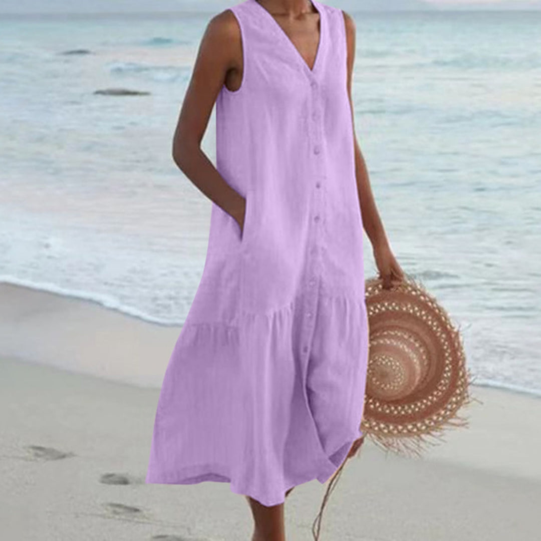 Women's Sleeveless Midi Dress