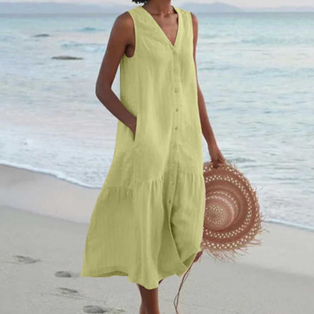 Women's Sleeveless Midi Dress