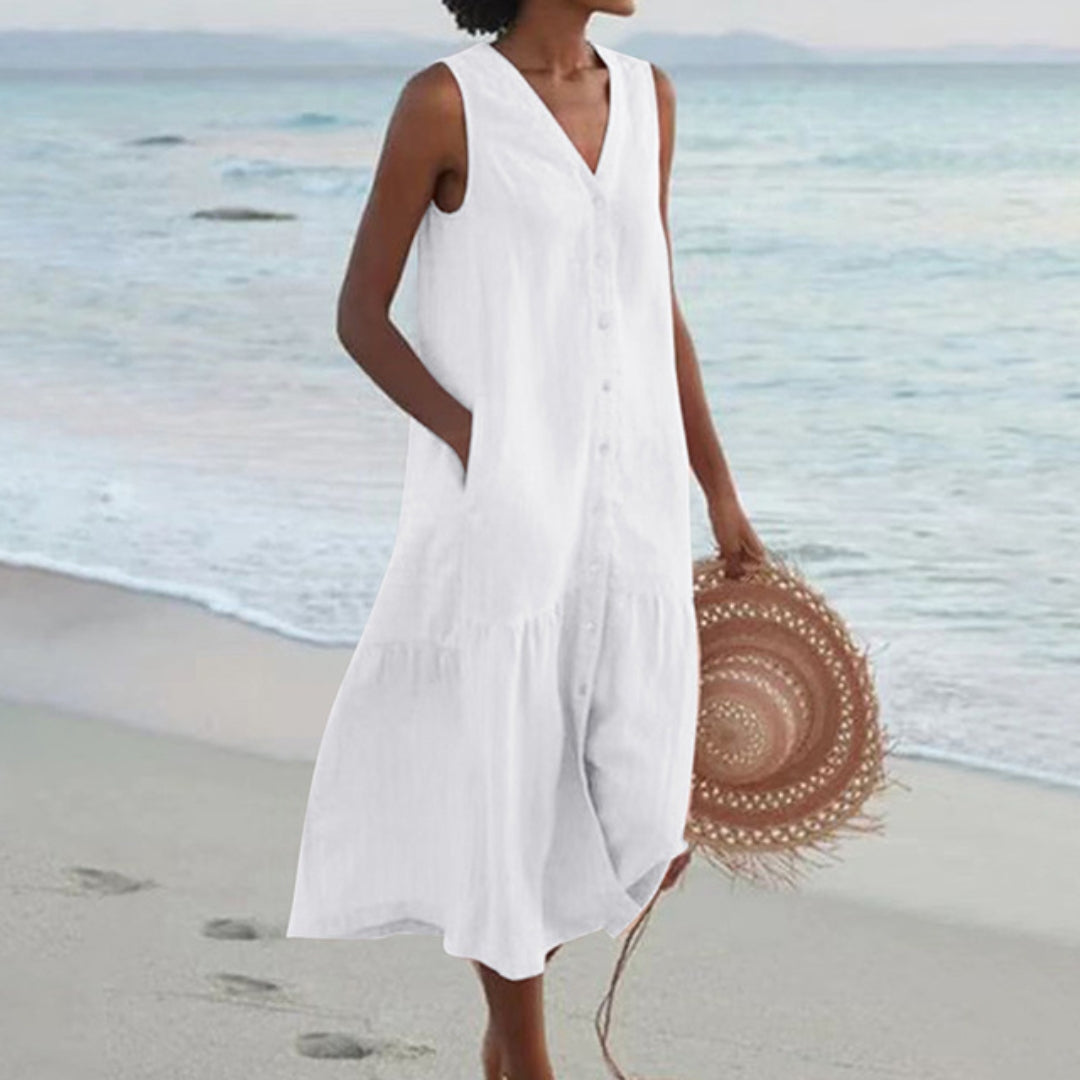 Women's Sleeveless Midi Dress