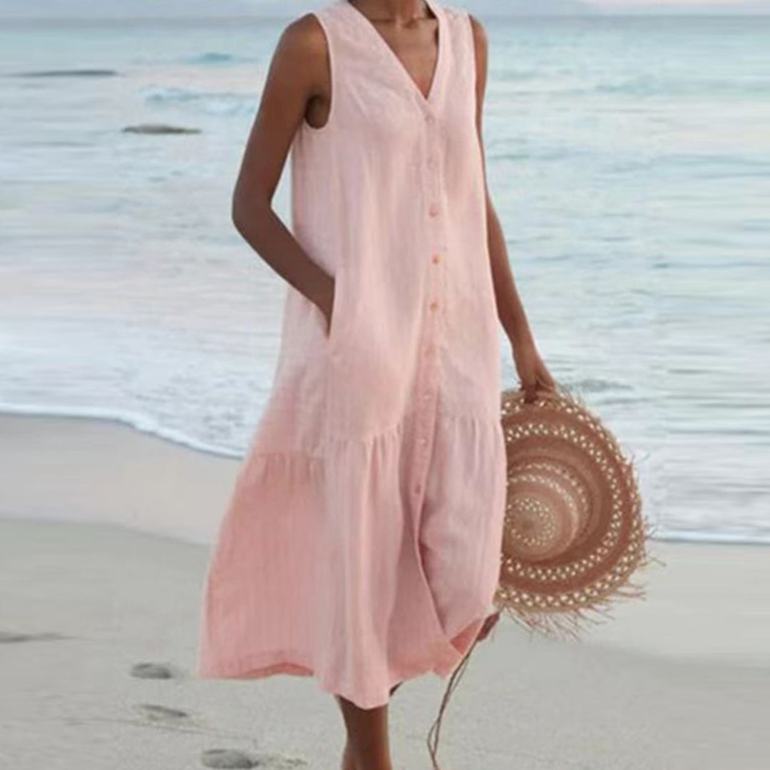 Women's Sleeveless Midi Dress