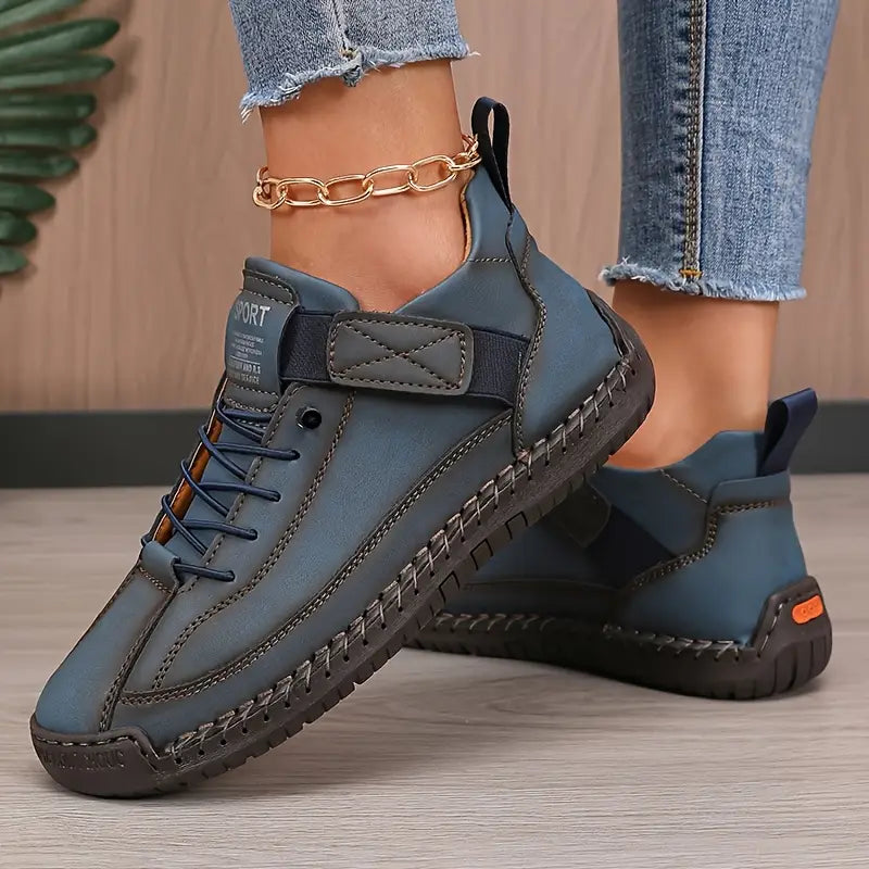 Women's Sneakers with Orthopedic Sole and Elastic Inserts