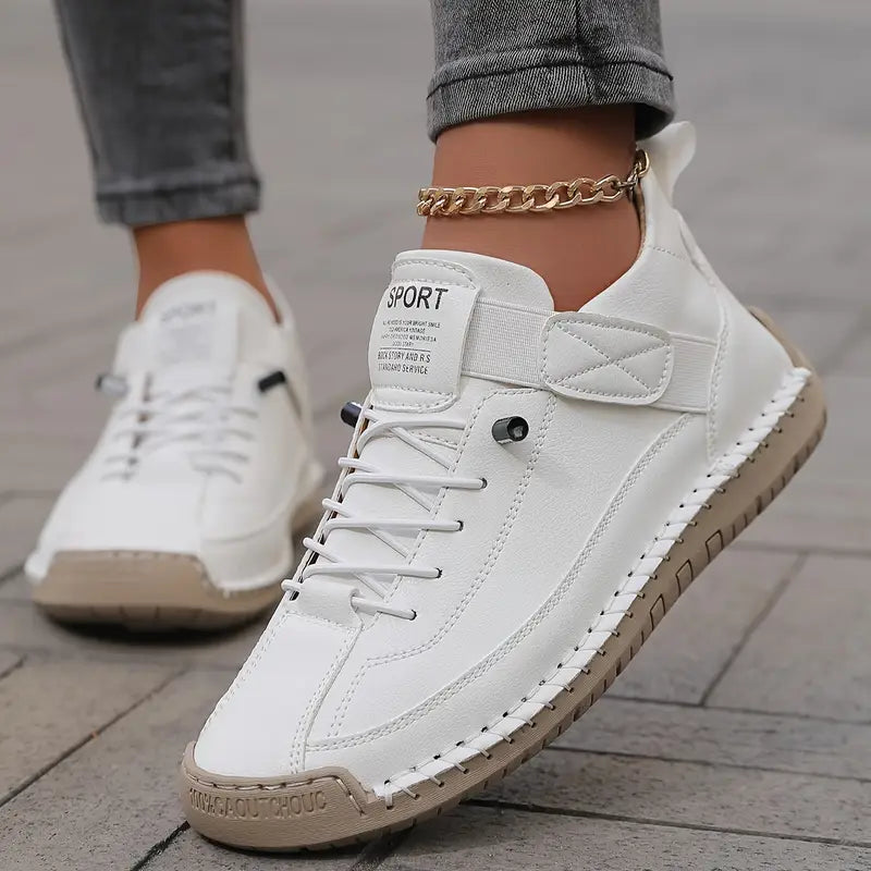 Women's Sneakers with Orthopedic Sole and Elastic Inserts