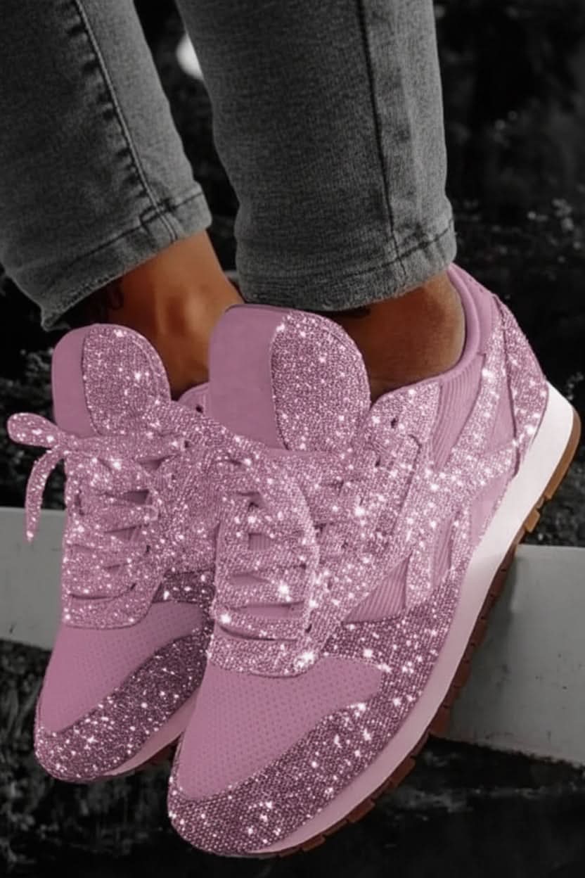 Women's Sparkling Glitter Sneakers