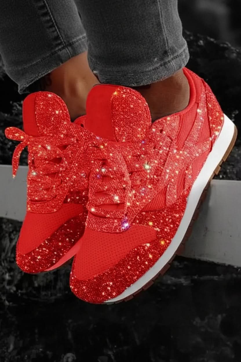 Women's Sparkling Glitter Sneakers