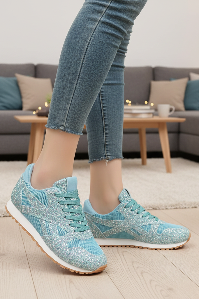 Women's Sparkling Glitter Sneakers