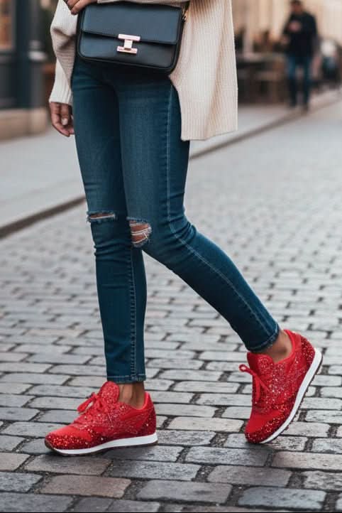 Women's Sparkling Glitter Sneakers