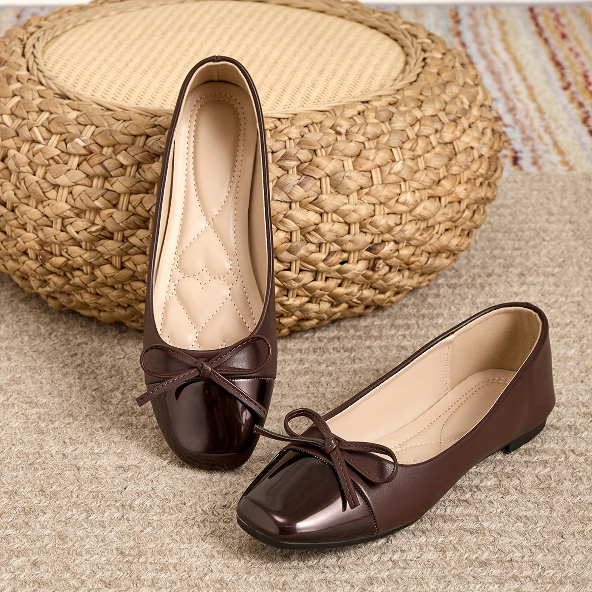 Women's Square-Toe Ballet Flats
