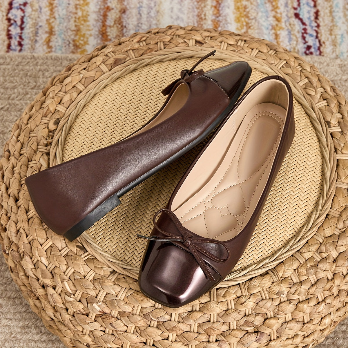 Women's Square-Toe Ballet Flats