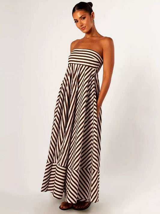 Women's Strapless Maxi Dress