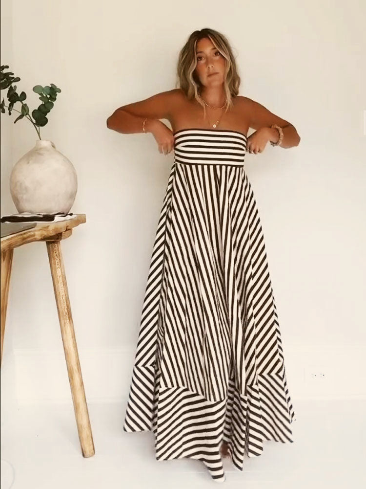 Women's Strapless Maxi Dress