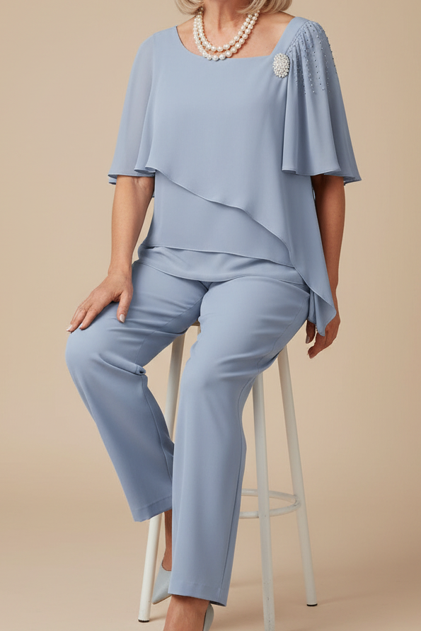 Women's Stylish Two-Piece Outfit Set